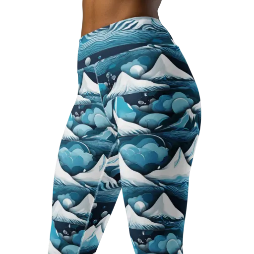 Azure Summit on a Yoga Leggings
