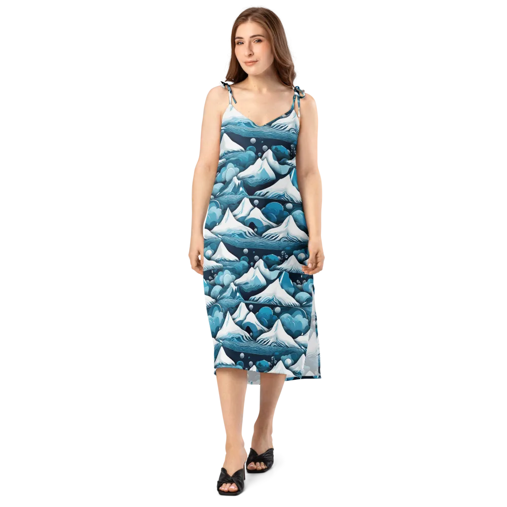Azure Summit on Slip Dress — Front