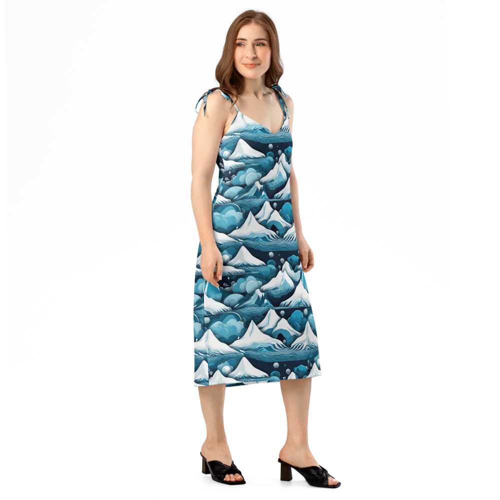 Azure Summit on Slip Dress — Right Front