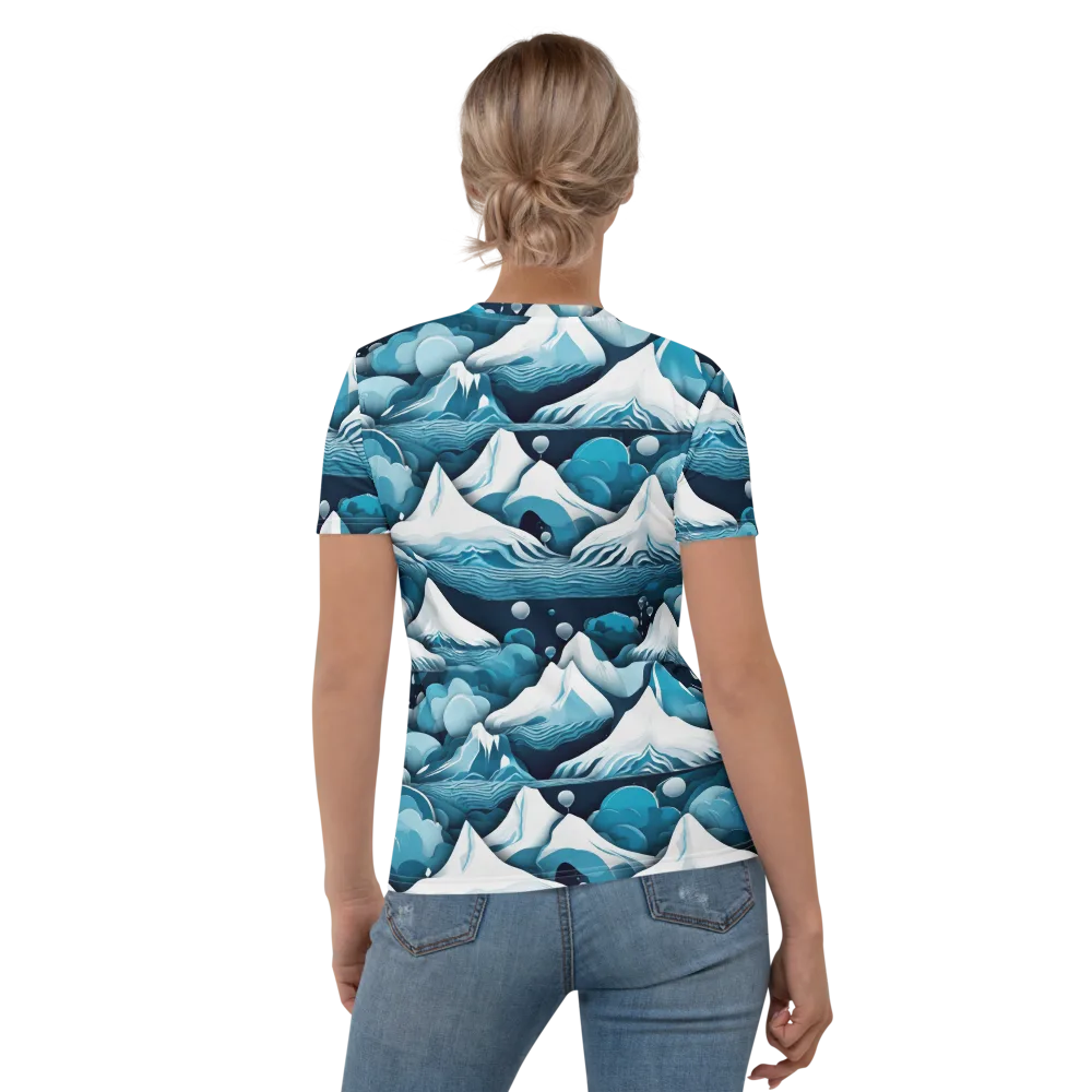 Azure Summit on Women's Crew Neck T-Shirt — Back