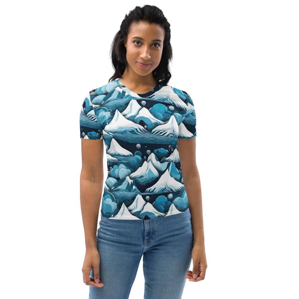 Azure Summit on Women's Crew Neck T-Shirt — Front