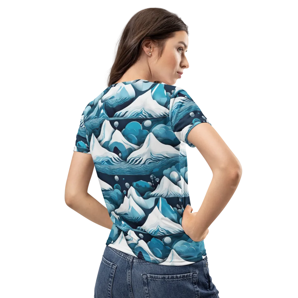 Azure Summit on Women's Crew Neck T-Shirt — Back