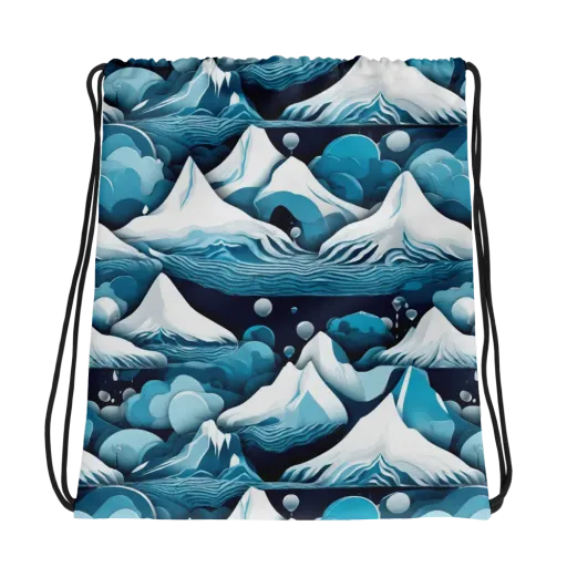 Azure Summit on a Drawstring Bag