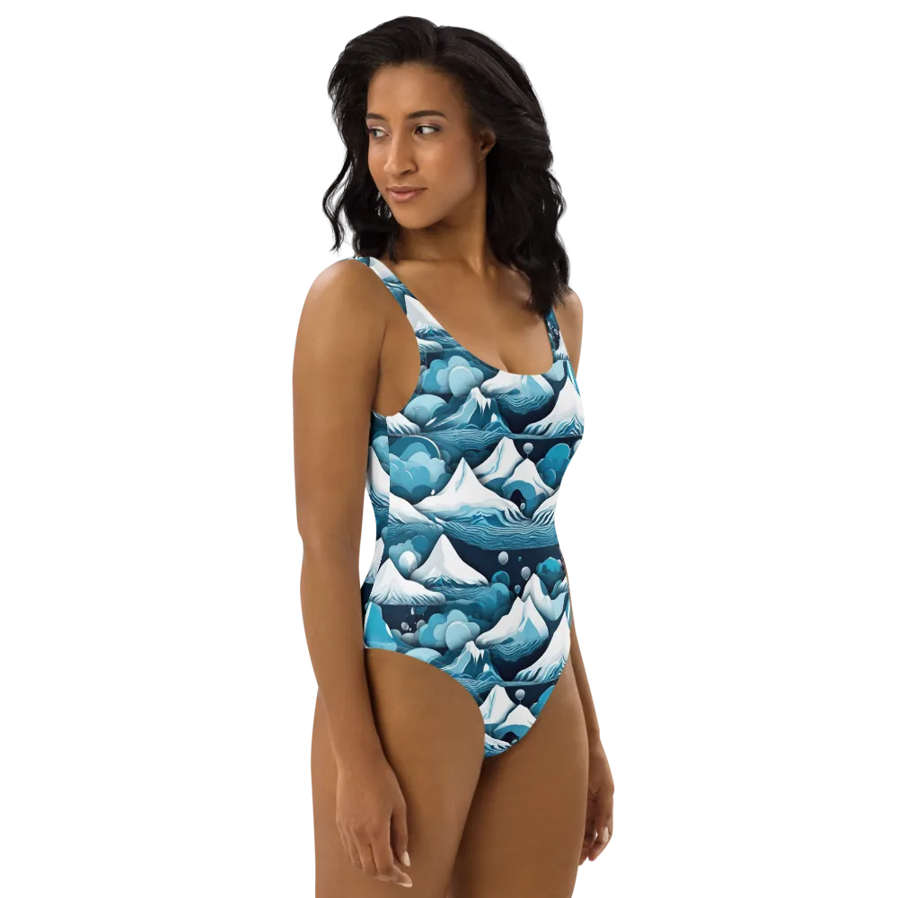 Azure Summit on One-Piece Swimsuit — Right