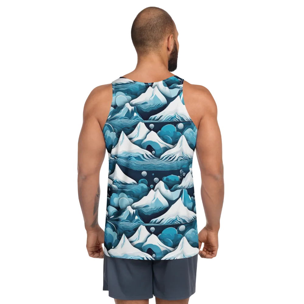 Azure Summit on Men's Tank Top — Back