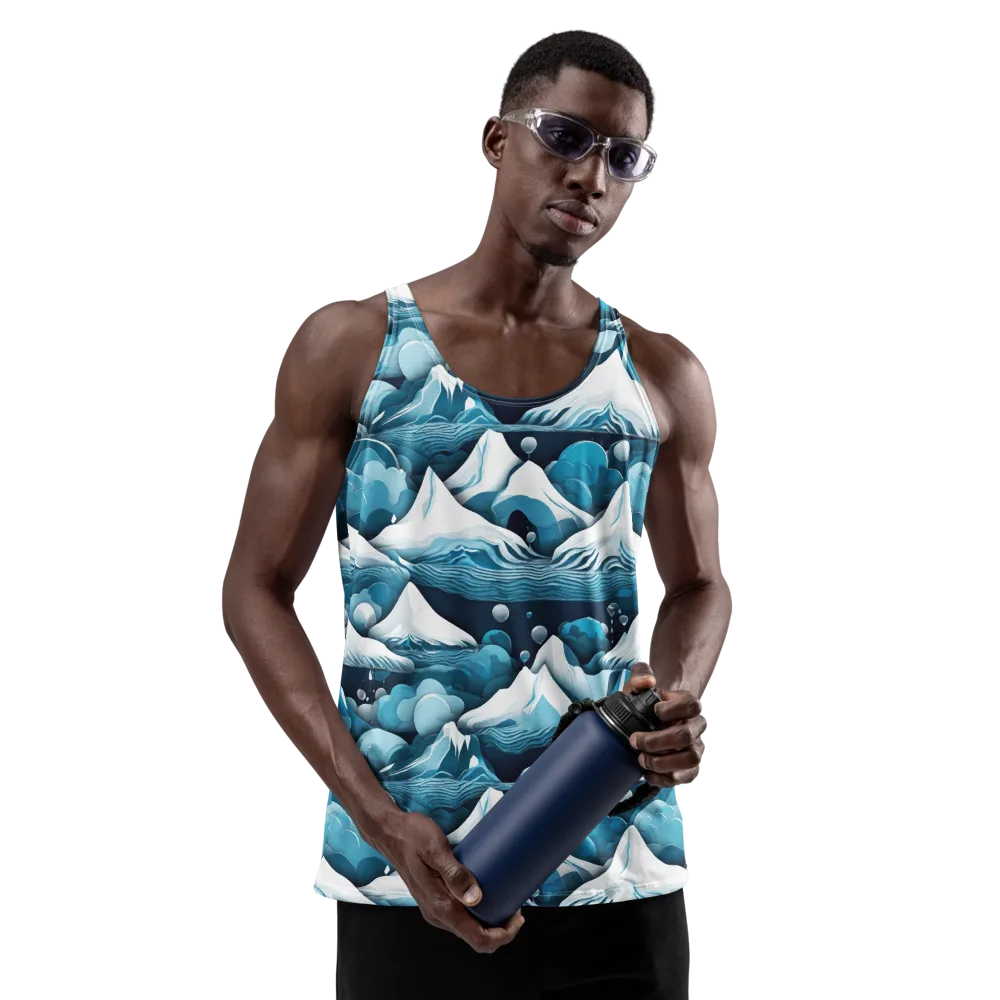 Azure Summit on Men's Tank Top — Front