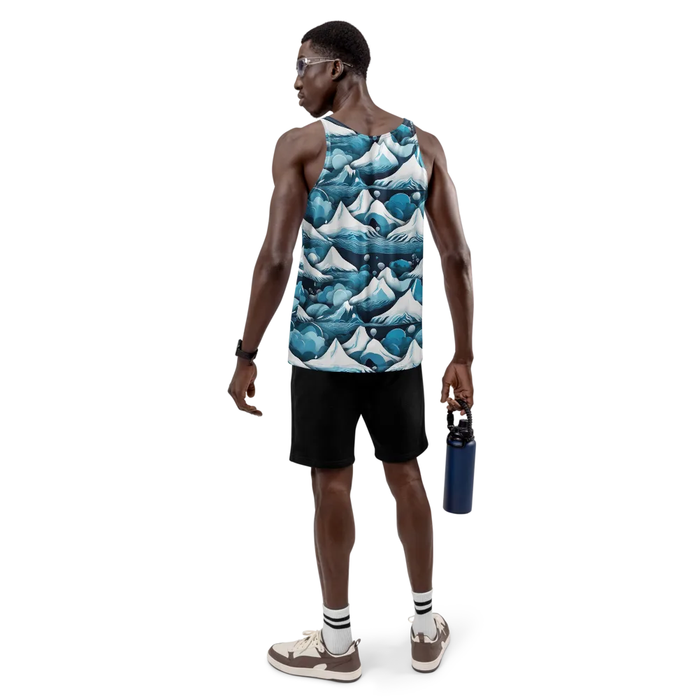 Azure Summit on Men's Tank Top — Back