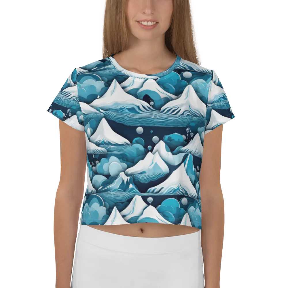 Azure Summit on Crop Tee — Front