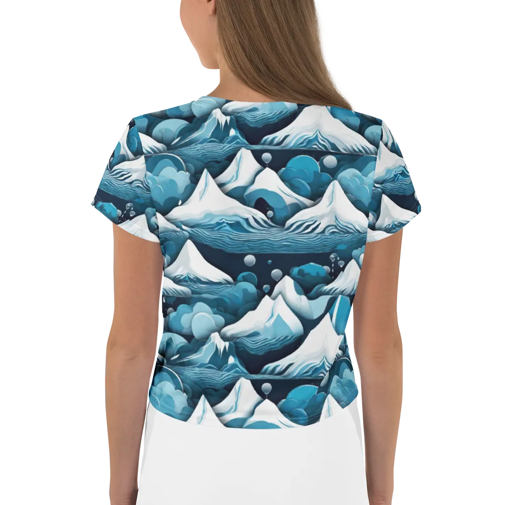 Azure Summit on Crop Tee — Back