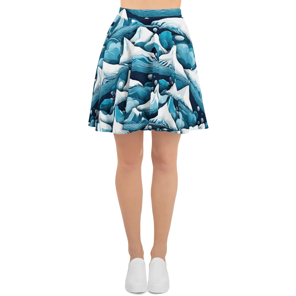 Azure Summit on Skater Skirt — Front
