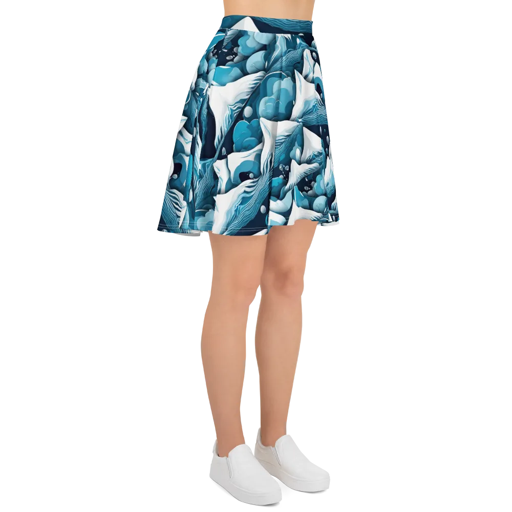 Azure Summit on Skater Skirt — Right