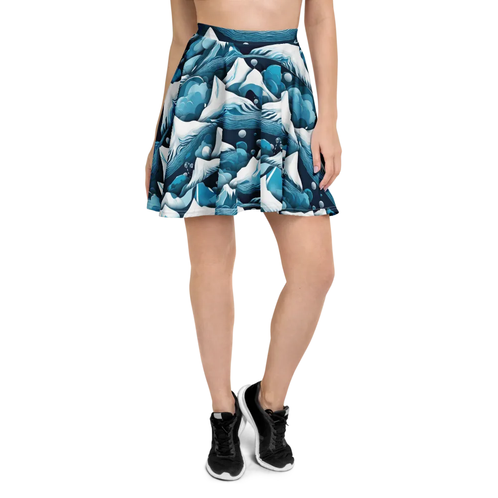 Azure Summit on Skater Skirt — Front