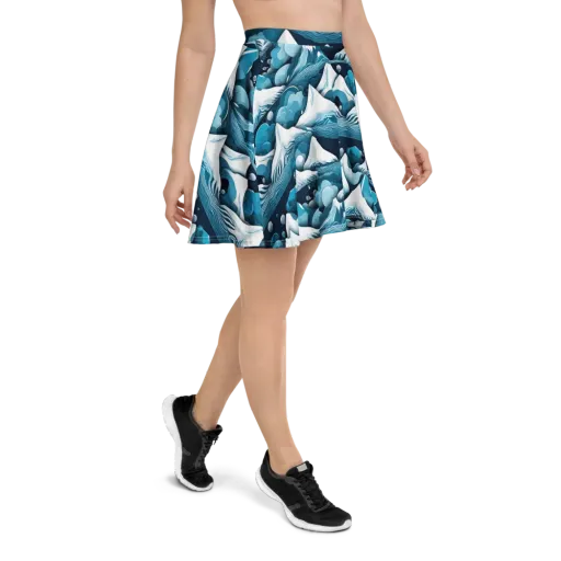 Azure Summit on a Skater Skirt