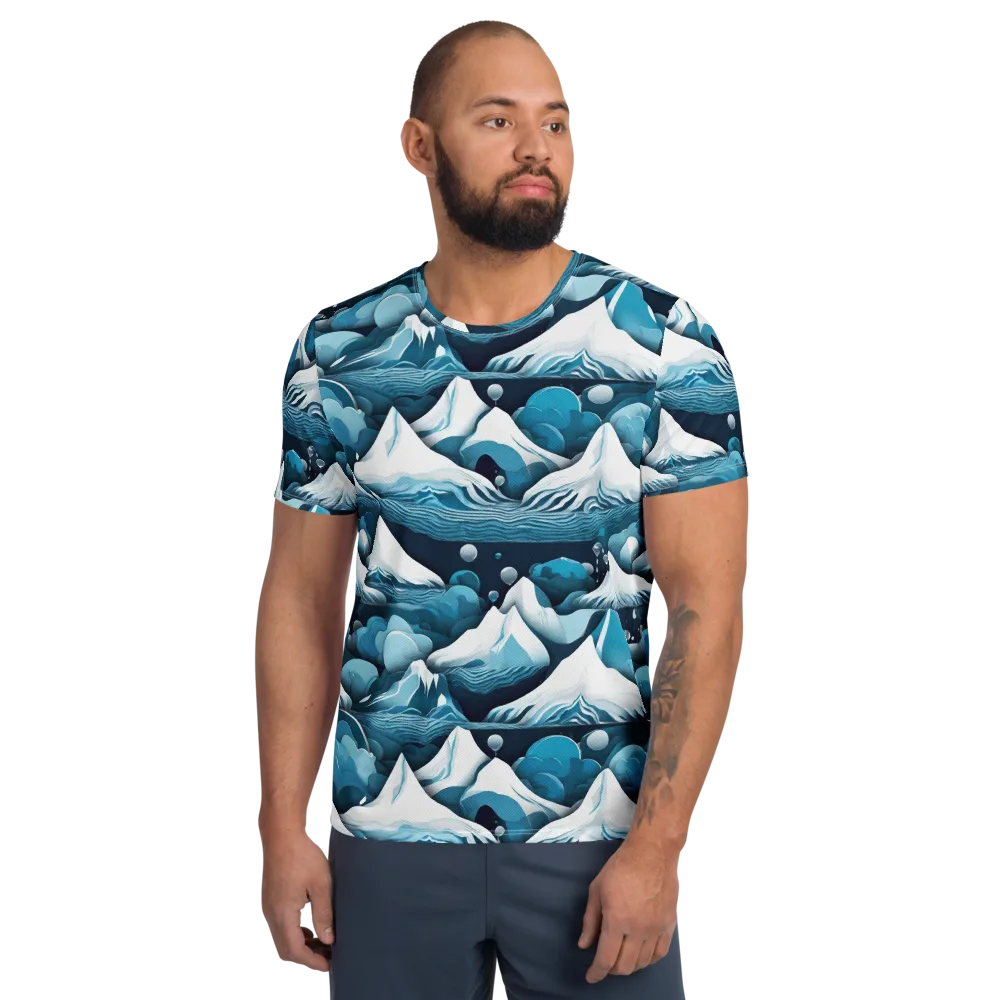 Azure Summit on Men's Athletic T-Shirt — Front