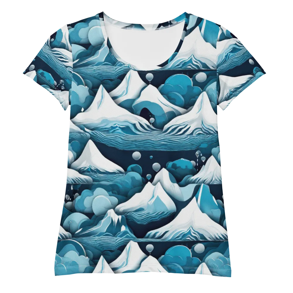 Azure Summit on Women's Athletic T-Shirt — Front