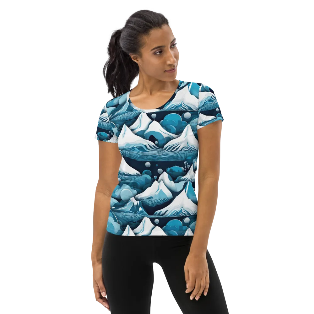 Azure Summit on Women's Athletic T-Shirt — Front