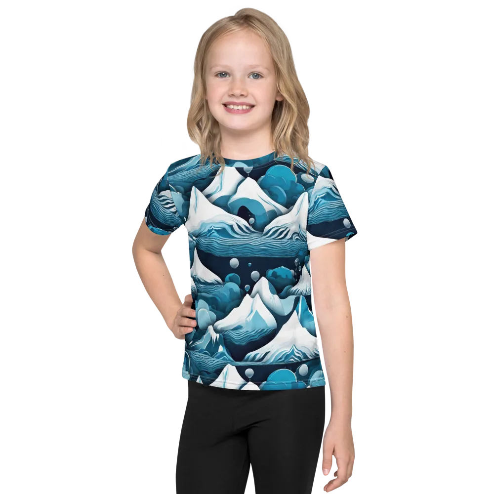 Azure Summit on Kids Crew Neck T-Shirt — Front