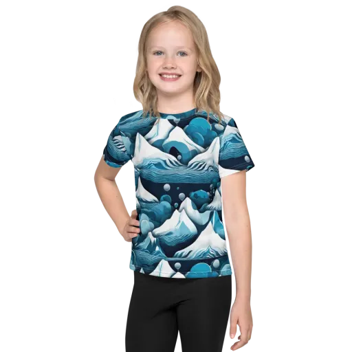 Azure Summit on a Kids Crew Neck T-Shirt
