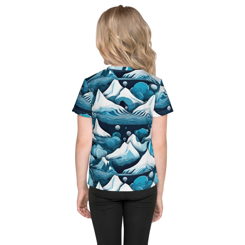 Azure Summit on Kids Crew Neck T-Shirt — Back