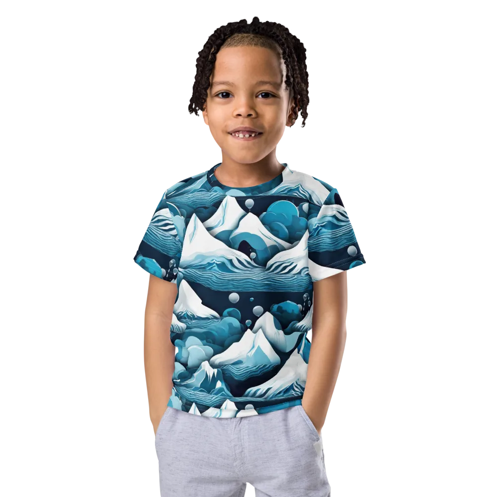 Azure Summit on Kids Crew Neck T-Shirt — Front