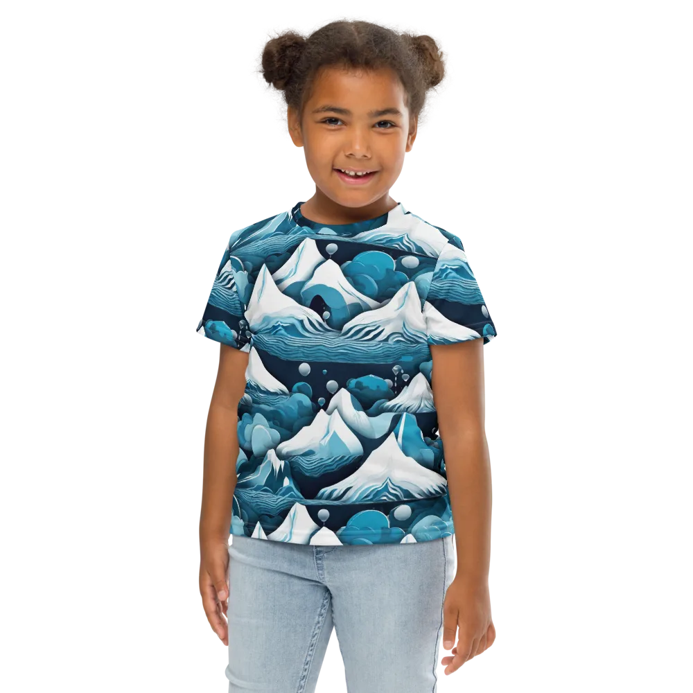 Azure Summit on Kids Crew Neck T-Shirt — Front