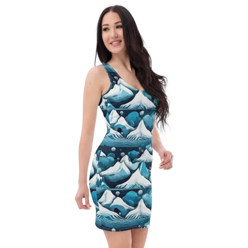 Azure Summit on a Bodycon Dress