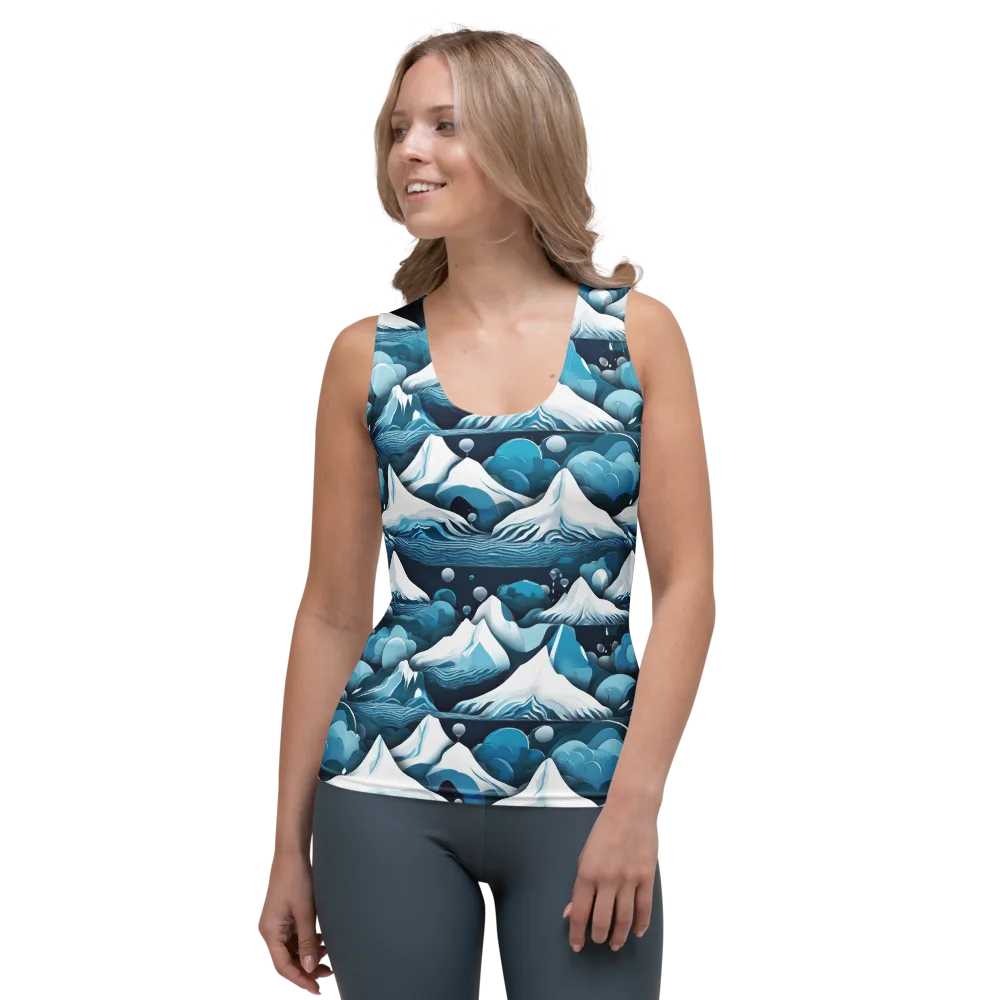 Azure Summit on Women's Tank Top — Front