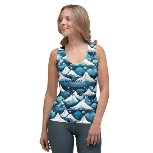 Azure Summit on a Women's Tank Top