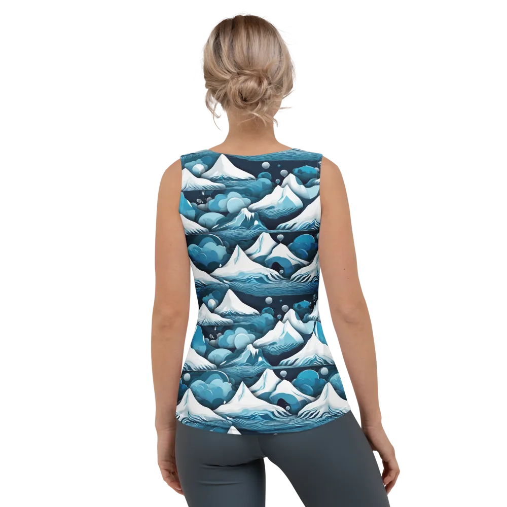 Azure Summit on Women's Tank Top — Back