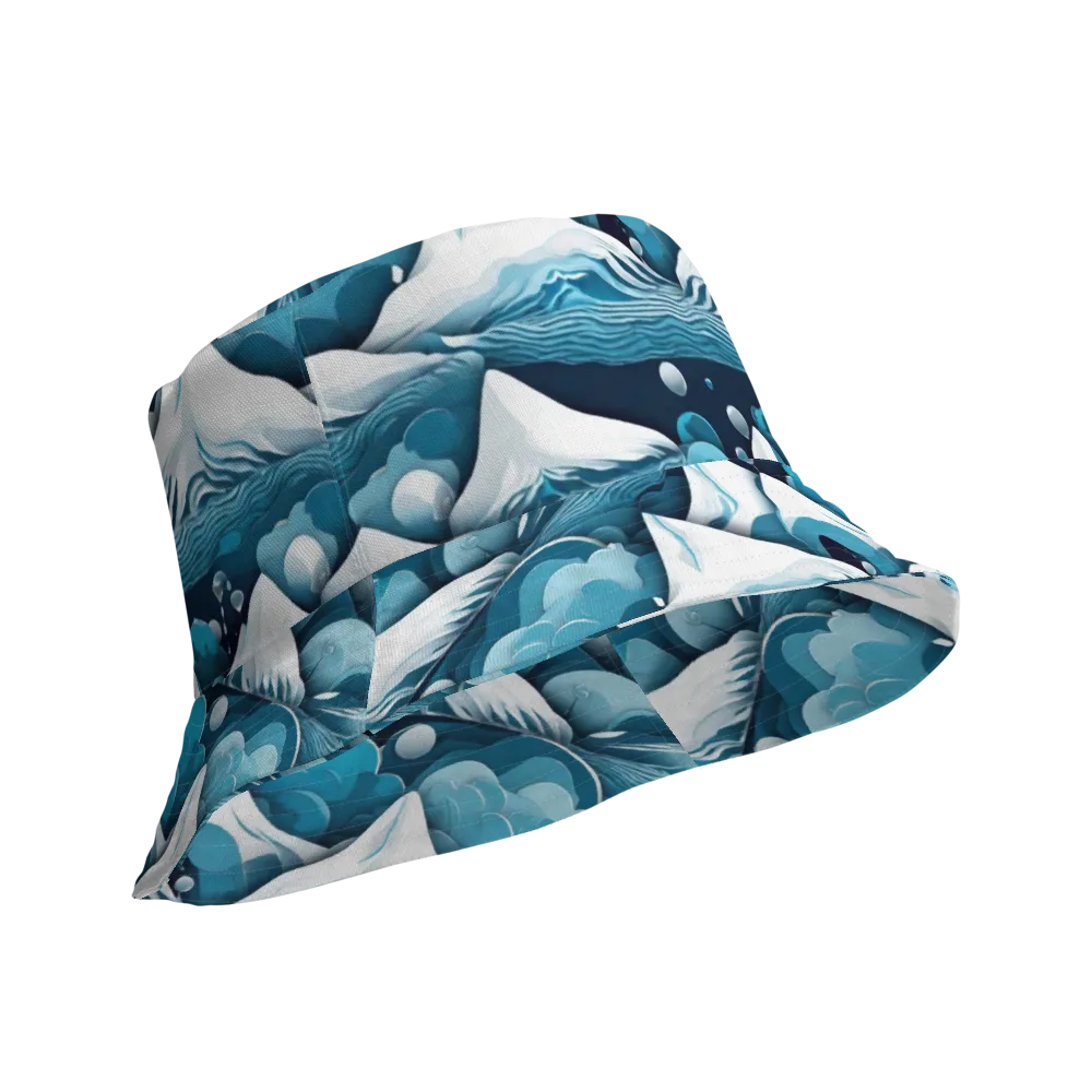 Azure Summit on Reversible Bucket Hat — Product details Outside