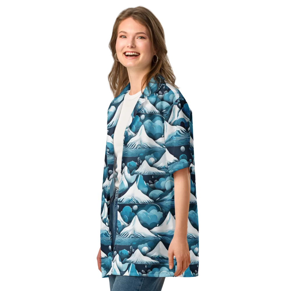 Azure Summit on Button Shirt — Left Front
