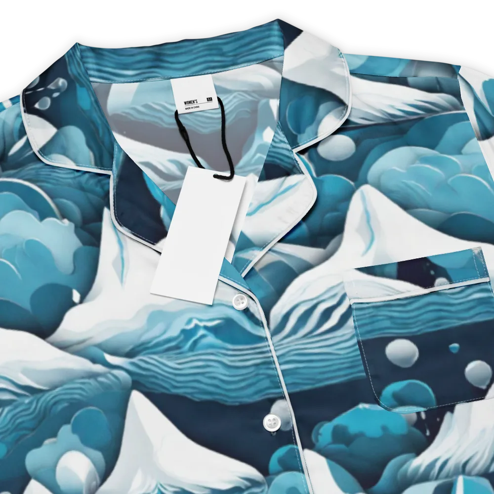 Azure Summit on Women's Short Sleeve Pajama Top — Product details