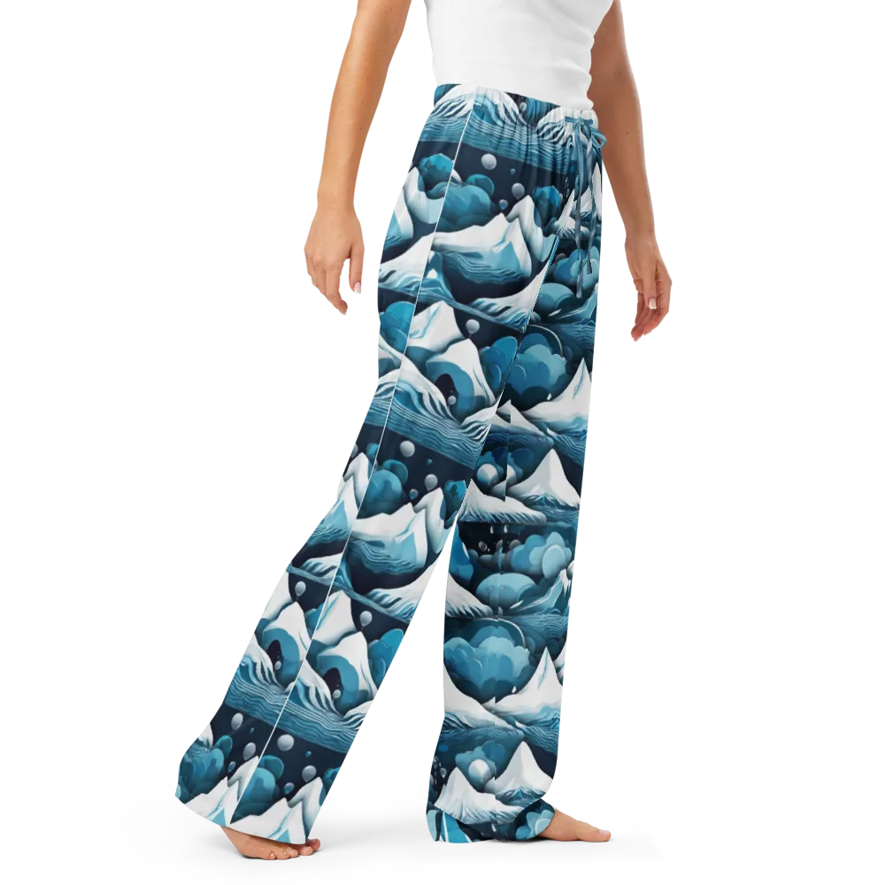 Azure Summit on Women's Pajama Pants — Right Front