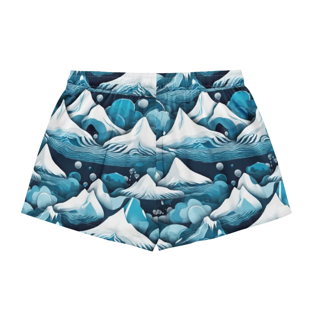 Azure Summit on Women's Pajama Shorts — Back