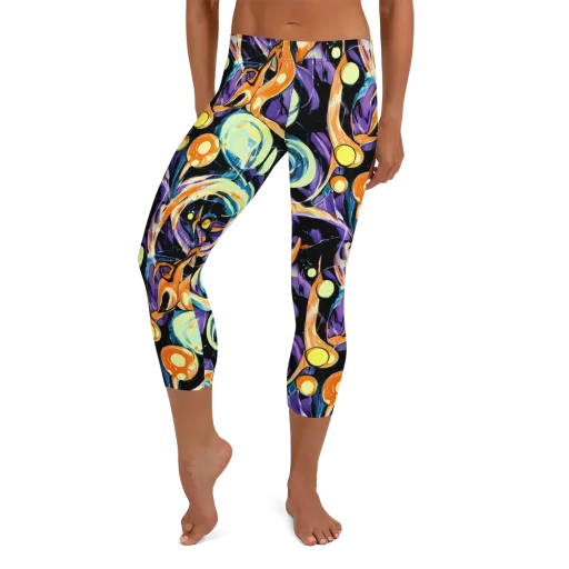 Dorothy's Whirl on a Capri Leggings
