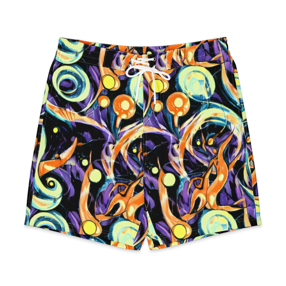 Dorothy's Whirl on Men's Board Shorts — Front
