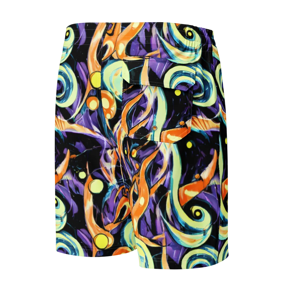 Dorothy's Whirl on Men's Board Shorts — Back