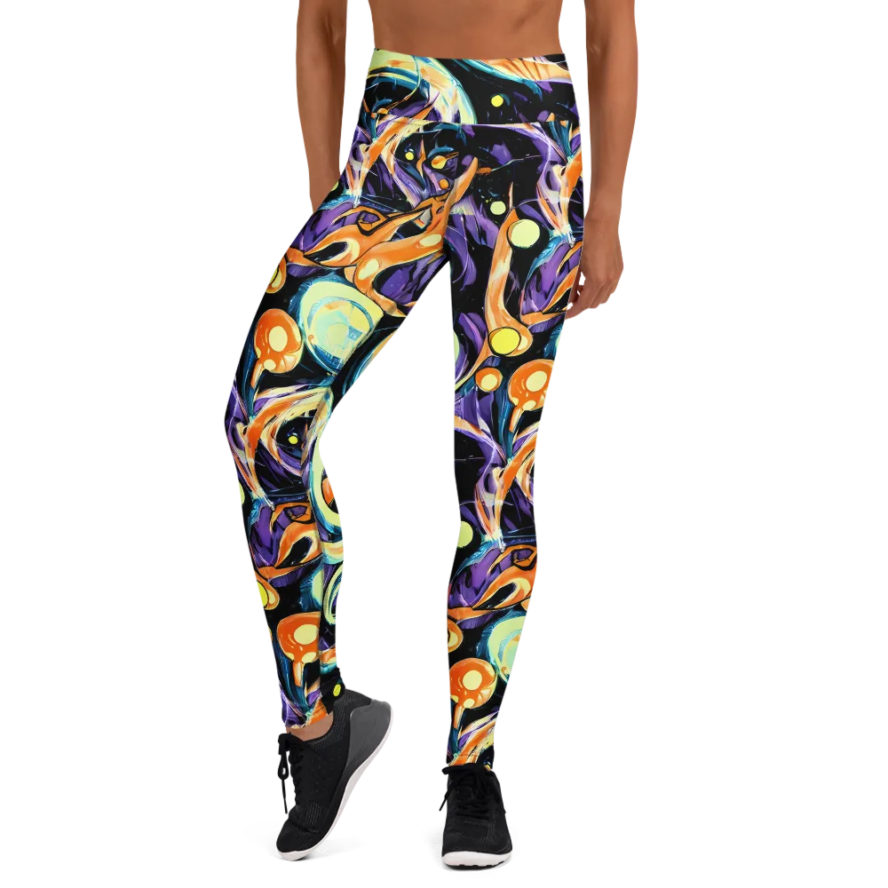 Dorothy's Whirl on Yoga Leggings — Front