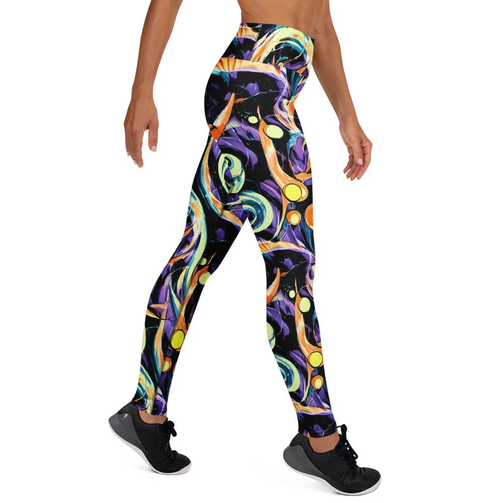 Dorothy's Whirl on Yoga Leggings — Right