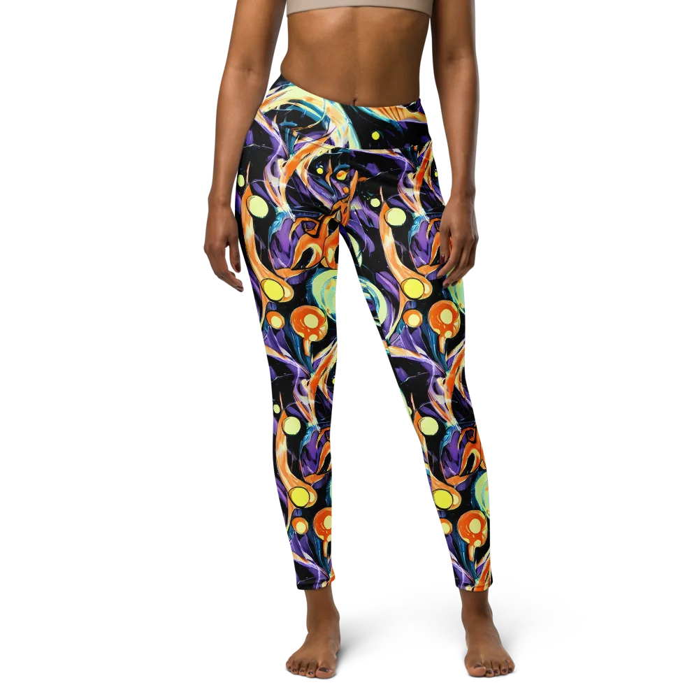 Dorothy's Whirl on Yoga Leggings — Front