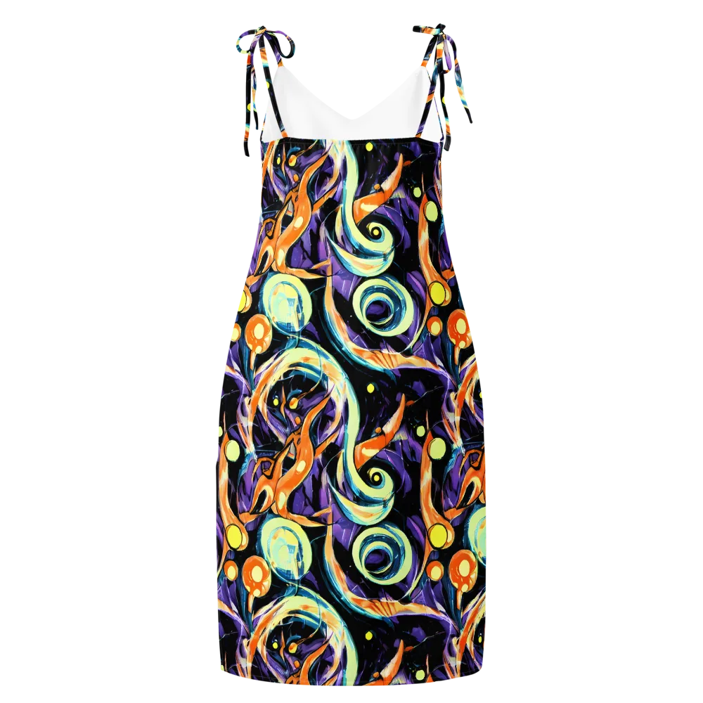 Dorothy's Whirl on Slip Dress — Back