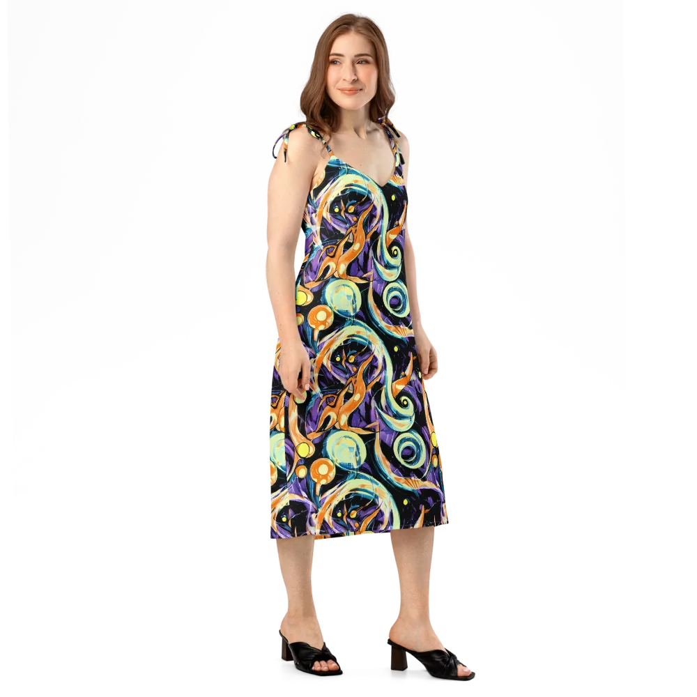 Dorothy's Whirl on Slip Dress — Right Front