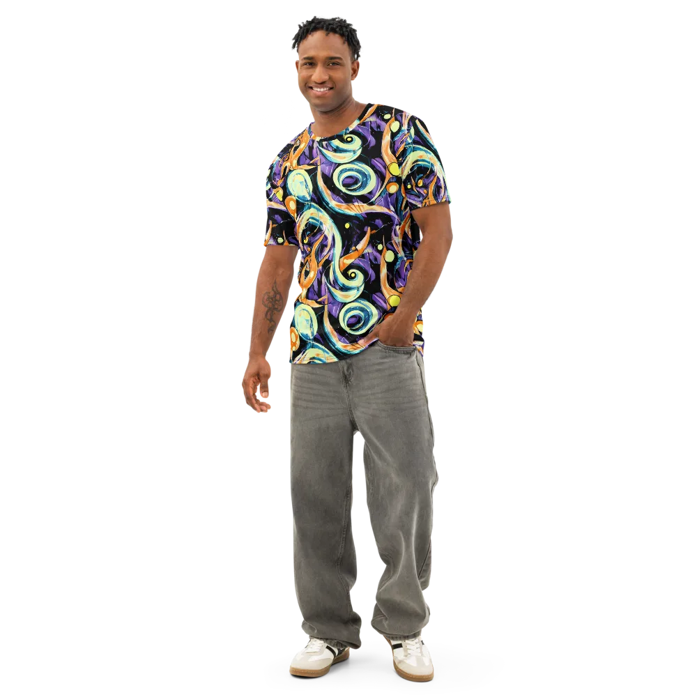 Dorothy's Whirl on Men's Cotton Crew Neck T-Shirt — Front