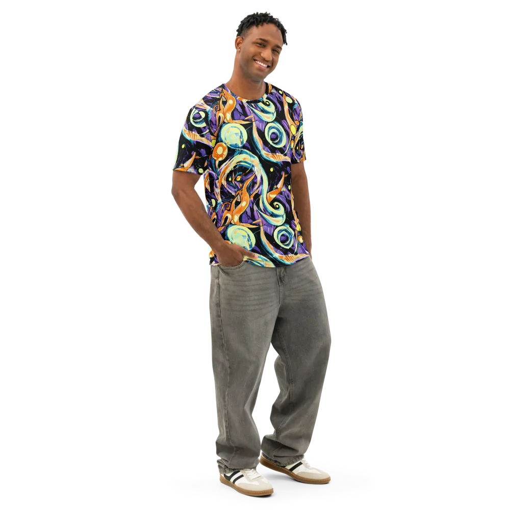 Dorothy's Whirl on Men's Cotton Crew Neck T-Shirt — Right Front