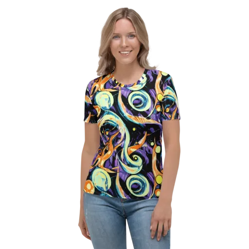 Dorothy's Whirl on a Women's Crew Neck T-Shirt