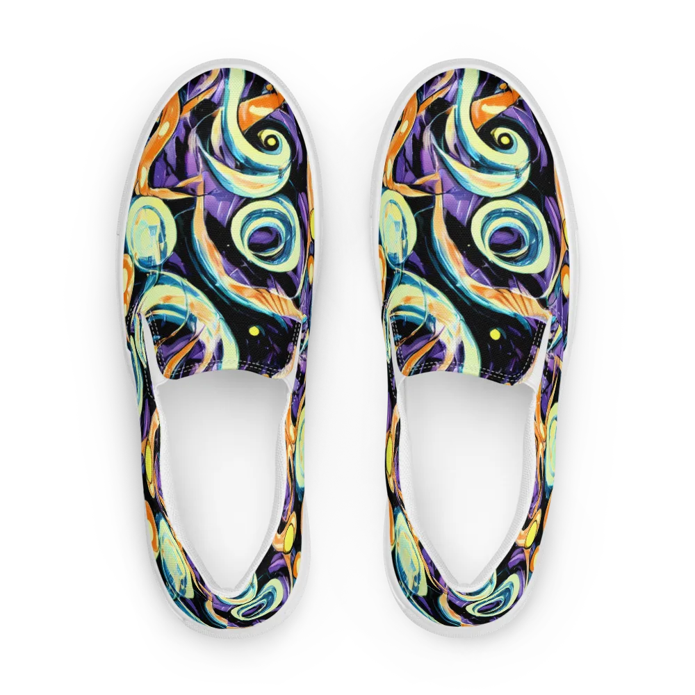 Dorothy's Whirl on Men's Slip-On Canvas Shoes — Front
