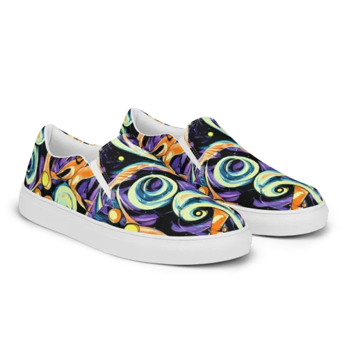 Dorothy's Whirl on a Men's Slip-On Canvas Shoes