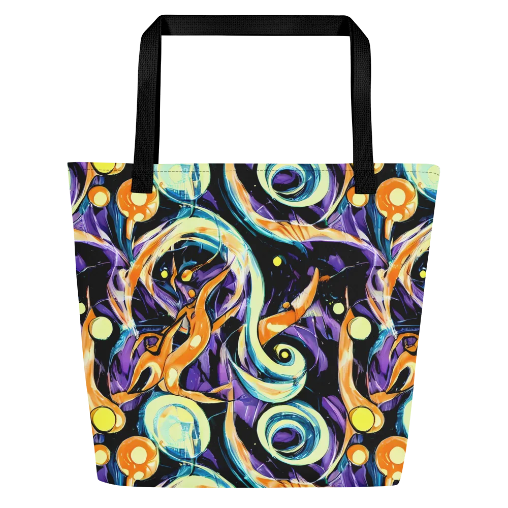 Dorothy's Whirl on Large Tote Bag W/ Pocket — Front