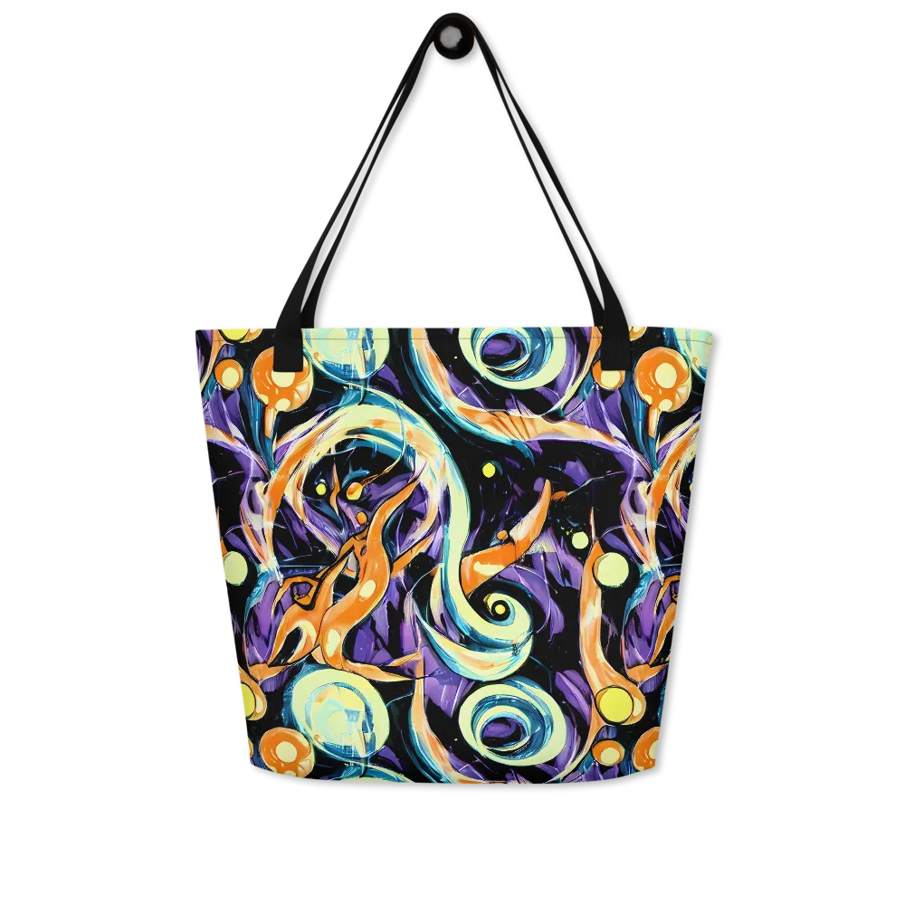 Dorothy's Whirl on Large Tote Bag W/ Pocket — Front