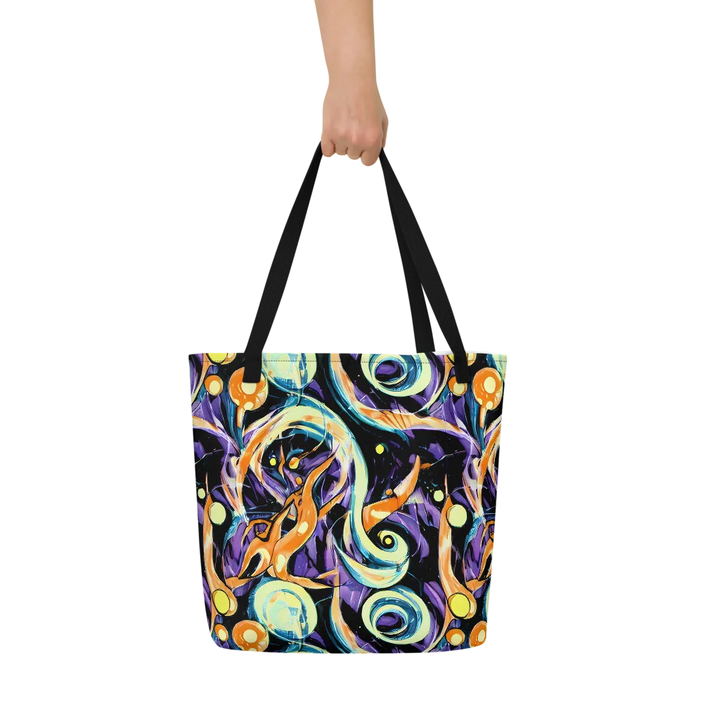 Dorothy's Whirl on Large Tote Bag W/ Pocket — Front
